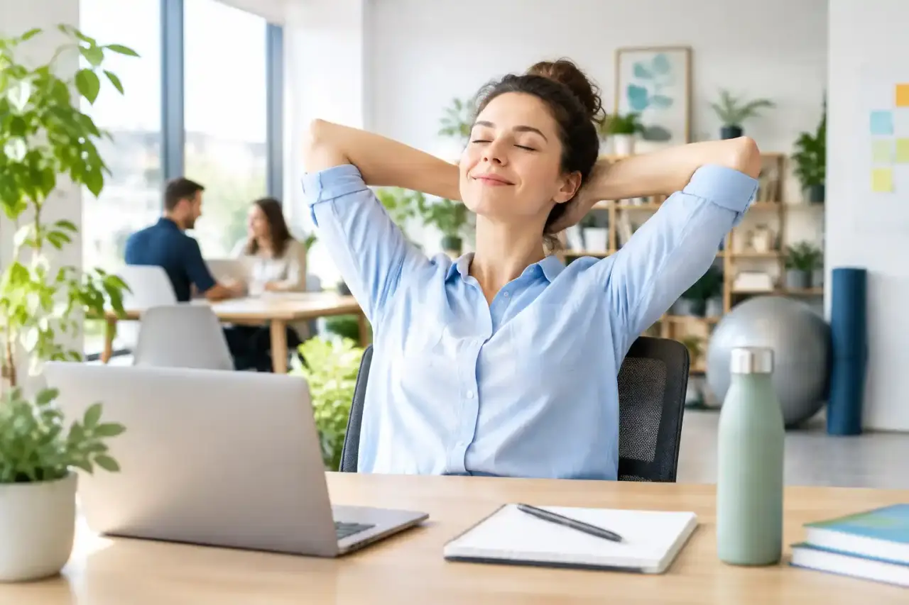 Espace de travail lumineux et apaisant favorisant la qualité de vie au travail