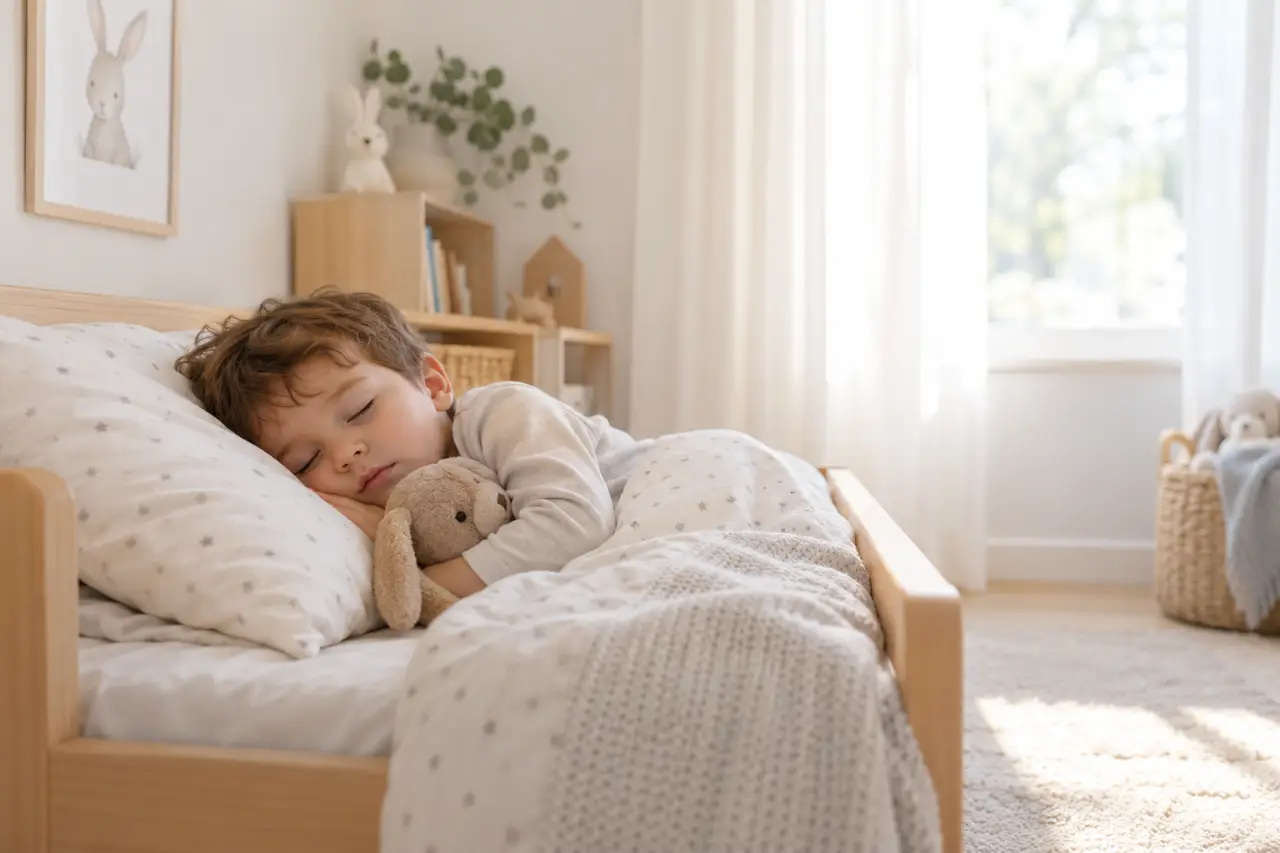 À 3 ans, 10 à 13 heures de sommeil sur 24 heures, sieste comprise