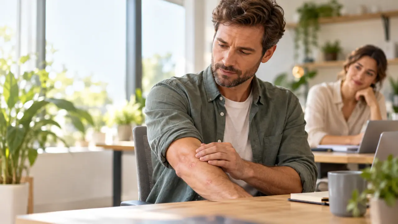 Éruption cutanée et stress : distinguer l’urticaire, l’eczéma et les boutons