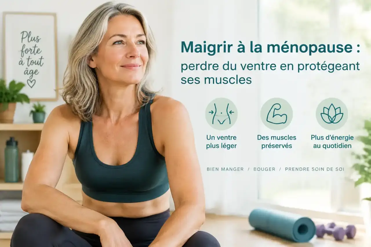 Maigrir à la ménopause : perdre du ventre en protégeant ses muscles