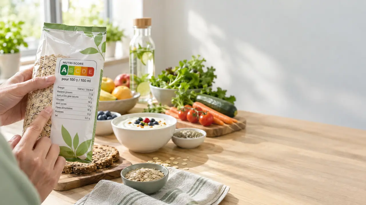 Le Nutri-Score se calcule sur 100 g ou 100 ml, puis classe le produit de A à E