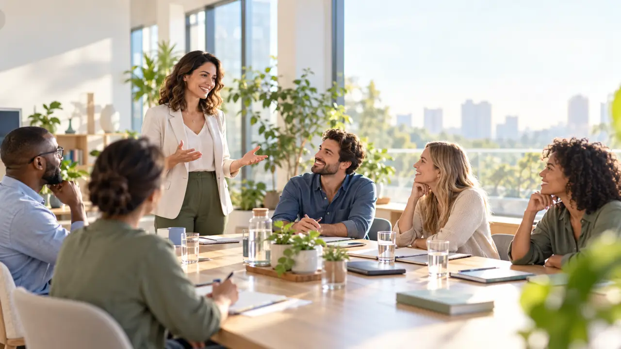 Espace de travail lumineux favorisant la prévention du burnout en entreprise